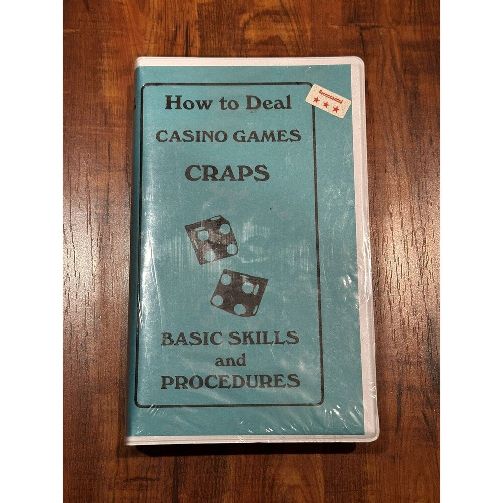 Rare 1990 CRAPS Larry G. Smith How to Deal Casino Games VHS Tape - New & Sealed!